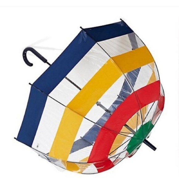 Brand New Hudson’s Bay Company Multistripe Birdcage Umbrella Length, 36" - Picture 3 of 4